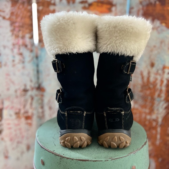 NWOT! Solomon "Lahasa" tall boots with faux fur and fleece lining. Warm + CUTE!! - Picture 4 of 10